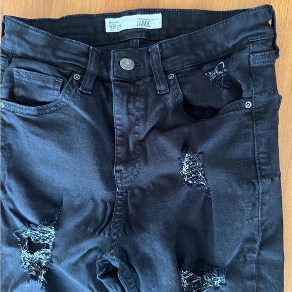 Topshop Moto/Petite JAMIE Jean,W28 L28, Black colors. - Picture 2 of 7